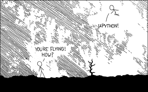 The classic xkcd 353 about how python makes programming fun again.